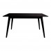 Jídelní stůl rozkládací COPENHAGEN 150-230x90 cm, černý rám