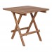 Odkládací stolek zahradní COFFEE BILBAO,50 cm,teak dřevo