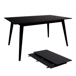 Jídelní stůl rozkládací COPENHAGEN 150-230x95cm,černý