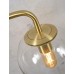 Nástěnné svítidlo WARSAW 20 cm iron/glass, gold