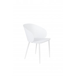 Jídelní židle GIGI WHITE ZUIVER,plast bílý