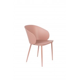Jídelní židle GIGI WLL,plast růžový