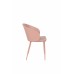 Jídelní židle GIGI WHITE ZUIVER,plast růžový