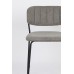 Barová židle s područkami JOLIEN ZUIVER šedá/nohy černé