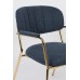 Barová židle s područkami JOLIEN ZUIVER tmavě modrá/nohy zlaté