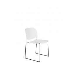 Jídelní židle s područkama STACKS ZUIVER,plast bílý