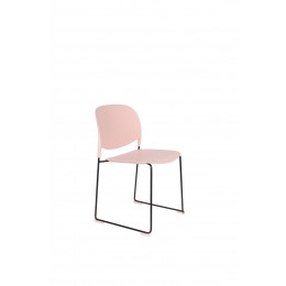 Jídelní židle STACKS WLL,plast růžový