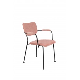 Jídelní židle s područkami BENSON ZUIVER,růžová