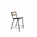 Barová židle JORT ZUIVER 93,5 cm, černá ratanová