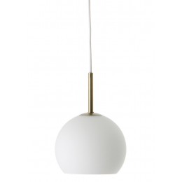 Závěsná lampa Ball Pendant Frandsen Ø18 cm, bílé sklo