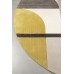 Koberec HILTON ZUIVER 160x230 cm, šedý/žlutý