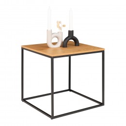 Coffee stolek VITA House Nordic, dubový a černý rám