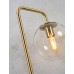 Stojací lampa WARSAW 156  cm iron/glass, gold