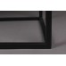 Skleněná vitrína DUTCHBONE BOLI 105x65 cm, černý kov