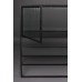 Skleněná vitrína DUTCHBONE BOLI 150x38 cm, černý kov
