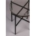 Odkládací stolek VIDRIO DUTCHBONE Ø40 cm, černý kov