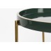 Odkládací stolek BASTIA HOUSE NORDIC ø46,8 cm, kov zelený