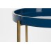 Odkládací stolek kulatý CELINA ZUIVER ø42 cm, smaltovaný zelený