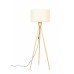 Stojací lampa FAN ZUIVER  155 cm bambusová, bílá