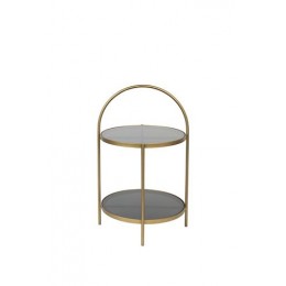 Odkládací stolek kulatý MAEVE ZUIVER ø43 cm, zlatý matný