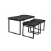 Konferenční stolek WINSTON DUTCHBONE set 2 ks 60 a 50 cm, kov černý