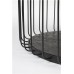 Odkládací stolek kulatý LANCE ZUIVER Ø 35 cm, černý skleněný