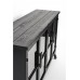 Vitrína FERRE ZUIVER 105x65 cm dřevo a kov, černá