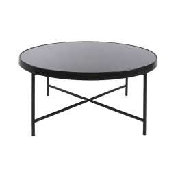 Odkládací stolek kulatý SMOOTH PRESENT TIME Ø60 cm, kov černý