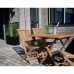 Jídelní stůl zahradní OVIEDO HOUSE NORDIC 120cm, teak dřevo