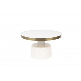 Konferenční smaltovaný stolek GLAM ZUIVER 60 cm, bílý