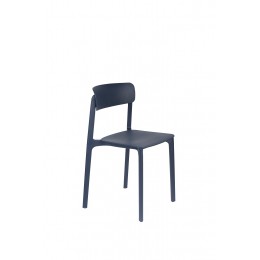 Židle CLIVE WLL, plast tmavě modrý