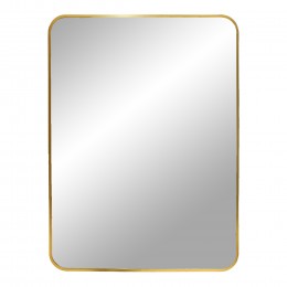 Nástěnné zrcadlo MADRID obdélníkové 50x70 cm, mosazný vzhled