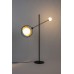 Stojací lampa SIRIUS  2 stínidla 141 cm, kov černý, vestavěná LED, stmívatelná