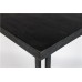 Bistro stůl teak a kov MAZE WLL, čtvercový, černý