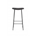 Teaková barová židle TANGLE WLL 80 cm, černá