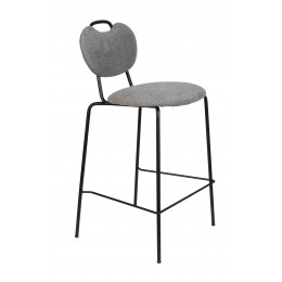 Barová židle ASPEN WLL 95 cm, šedá