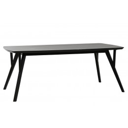Jídelní stůl QUENZA 220x100x76cm, dřevo akácie, matný černý