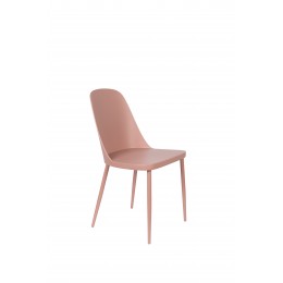 Jídelní židle PIP WLL, plast růžový