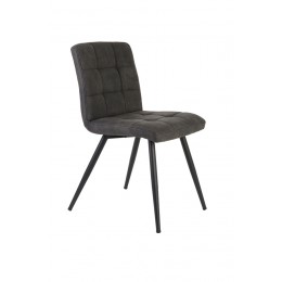 Jídelní židle OLIVE  50,5x44,5x82 cm tmavě šedá + černé nohy
