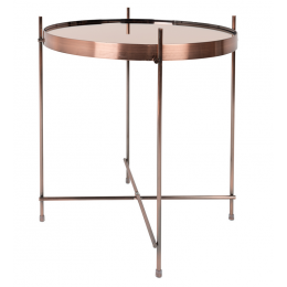 Odkládací stolek Cupid ZUIVER, Ø43 cm, měď