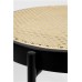 Ratanový odkládací stolek SPIKE Ø50 x 52 cm, ZUIVER černý/přírodní