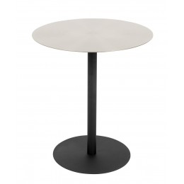 Odkládací stolek SNOW ZUIVER 40 cm, kov černý/stříbrný