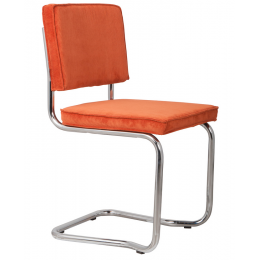 Židle Ridge Kink Rib ZUIVER oranžová