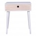 Noční stolek PARMA HOUSE NORDIC s 1 zásuvkou, dřevo bílé
