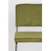 Jídelní židle RIDGE RIB Zuiver zelená, kartáčovaný rám