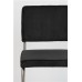 Jídelní židle RIDGE RIB Zuiver černá, kartáčovaný rám
