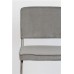 Jídelní židle RIDGE RIB Zuiver světle šedá, kartáčovaný rám