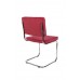 Jídelní židle RIDGE RIB Zuiver červená, lesklý rám