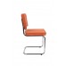 Jídelní židle RIDGE RIB Zuiver oranžová, lesklý rám