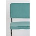 Jídelní židle RIDGE RIB Zuiver modrá, lesklý rám